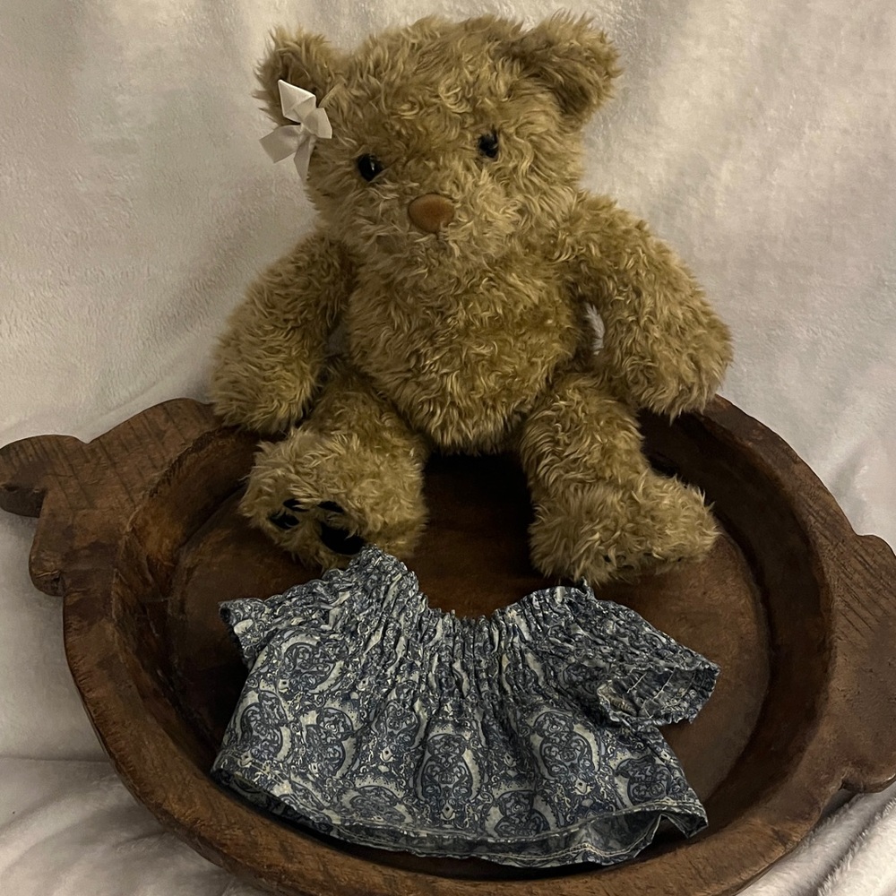 Vintage Build A Bear Plush Teddy Bear with Gathered top & Bow - Picture 14 of 14